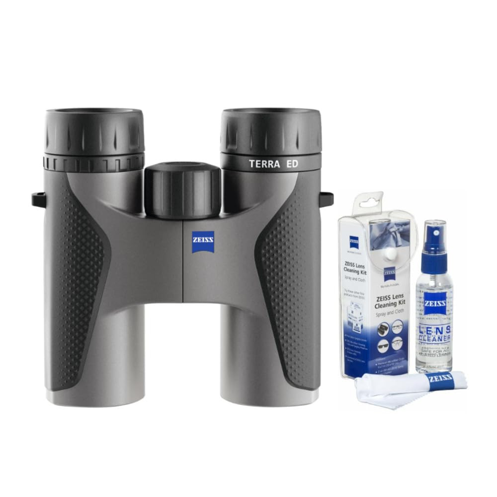 Zeiss Terra ED 8x32 Grey Binocular & 2oz Lens Care Kit Zeiss-523203-9907-KIT-2127-990 - 