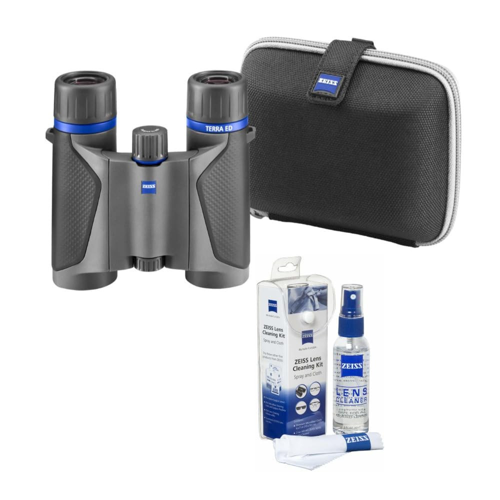 Zeiss Terra ED Pocket 8x25 Black Bino and Cleaning Kit 522502-9901-000-Zeiss-KIT-2127-990 - 