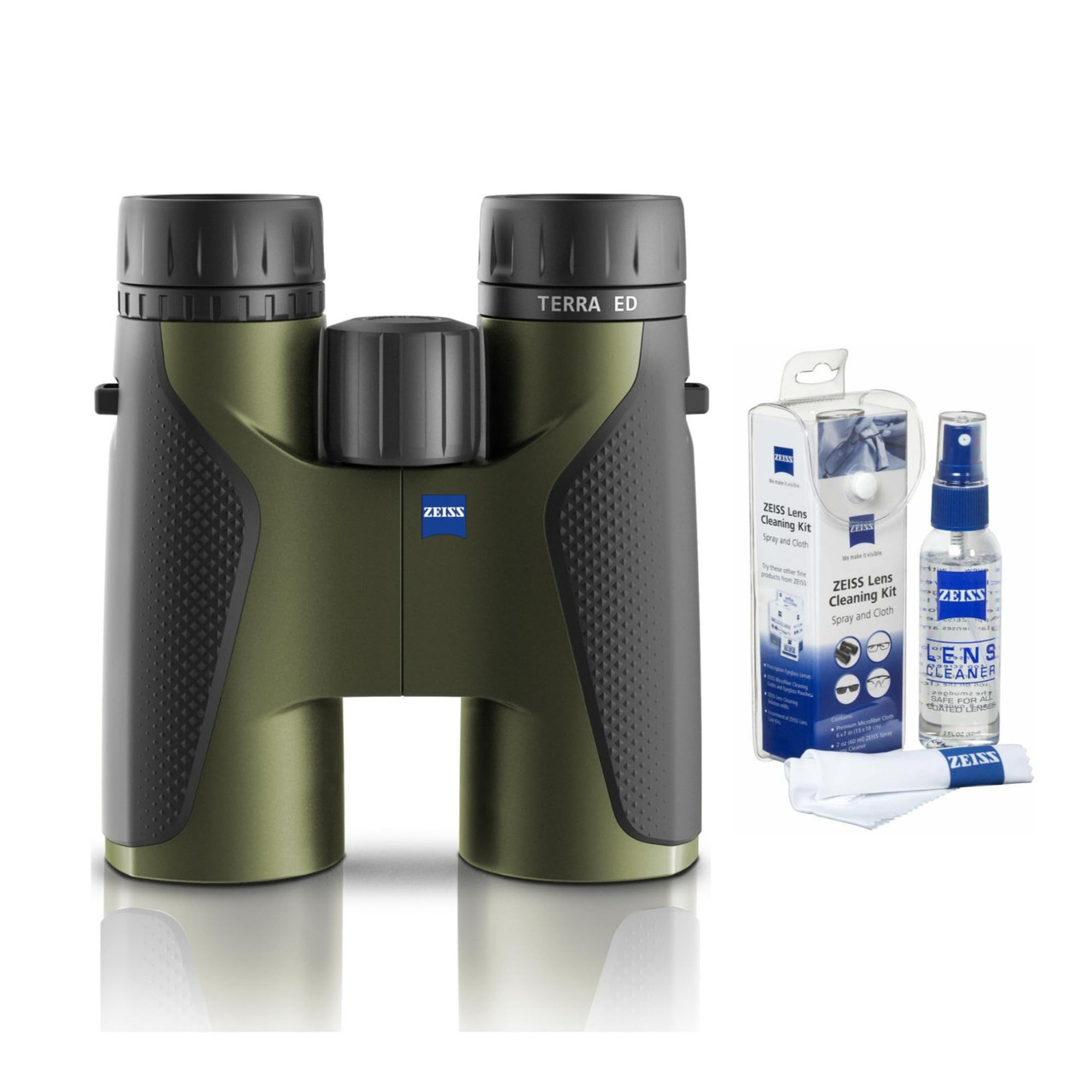 Zeiss Terra ED 8x42 Green Binocular & 2oz Lens Care Kit 524203-9908-000-Zeiss-KIT-2127-990 - 