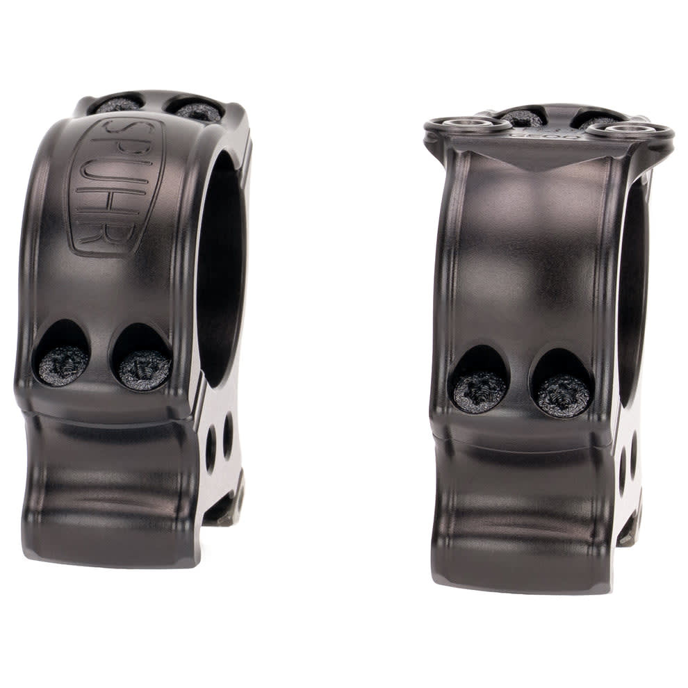 Spuhr Picatinny Hunting Rings 30mm 1.18"Height HP30-30 in Matte Black - Spuhr