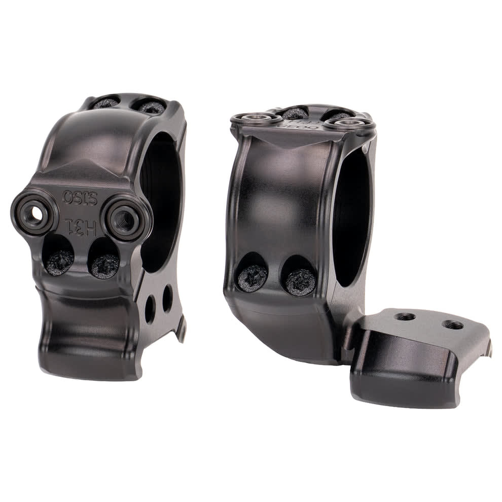 Spuhr Picatinny Cantilever Interface Rings 30mm 1.18"Height HPC30-30D in Matte Black - Spuhr