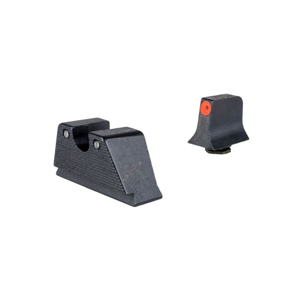 Trijicon HD XR Suppressor/Optic Height Night Sights w/Green Trit Rear & orange/Green Trit Front for Glock Standard Frames MOS GL314-C-601180 - Trijicon