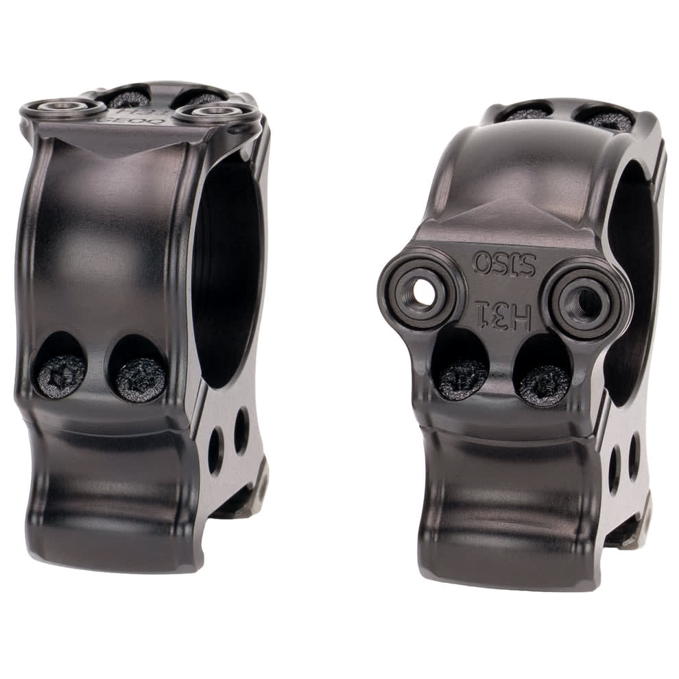 Spuhr Picatinny Interface Rings 30mm 1" Height HP30-30D in Matte Black - Spuhr