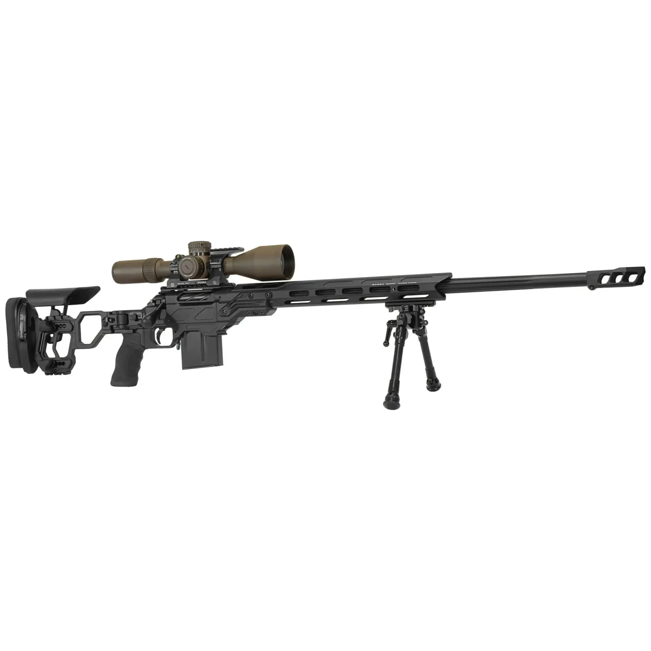 Cadex Defense CDX-R7 LCP SA, 6.5 Creedmoor 1:8 5/8x24 26" Bbl MX1 20 MOA Top DX2R7 Trig Skel Folding Bolt-Action Rifle CDXR7-LCP-6.5-26-BS20-I2B1N-BLK - Cadex Defense