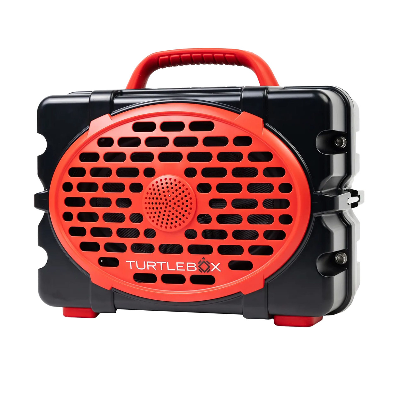 Turtlebox GameDay Series 2.0 Original Outdoor Bluetooth Speaker w/ Party Mode, Waterproof, 25hr Battery, Black/Scarlet TB-ORIG-G3-BLK-RED-RED-2 - Turtlebox