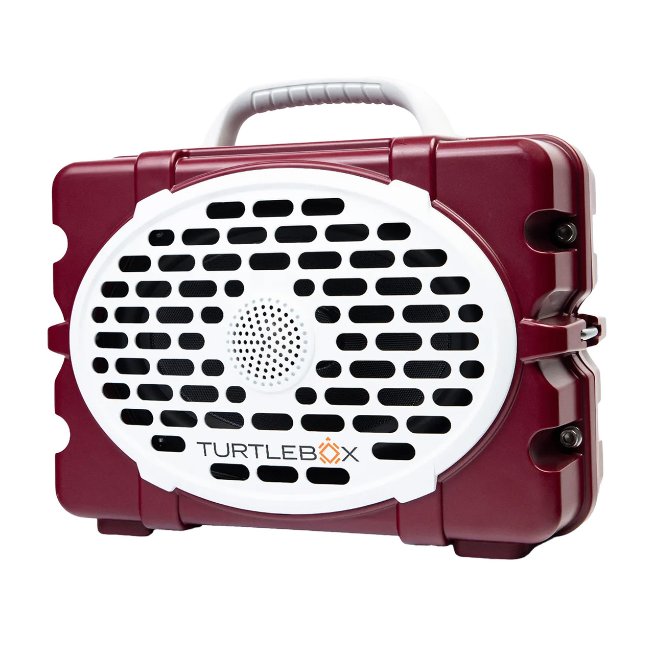 Turtlebox GameDay Series 2.0 Original Outdoor Bluetooth Speaker w/ Party Mode, Waterproof, 25hr Battery, Maroon/White TB-ORIG-G3-MRN-WHT-WHT-2 - Turtlebox