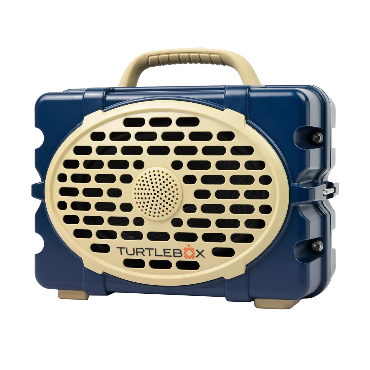 Turtlebox GameDay Series 2.0 Original Outdoor Bluetooth Speaker w/ Party Mode, Waterproof, 25hr Battery, Navy/Gold TB-ORIG-G3-NAVY-GOLD-GOLD-2 - Turtlebox