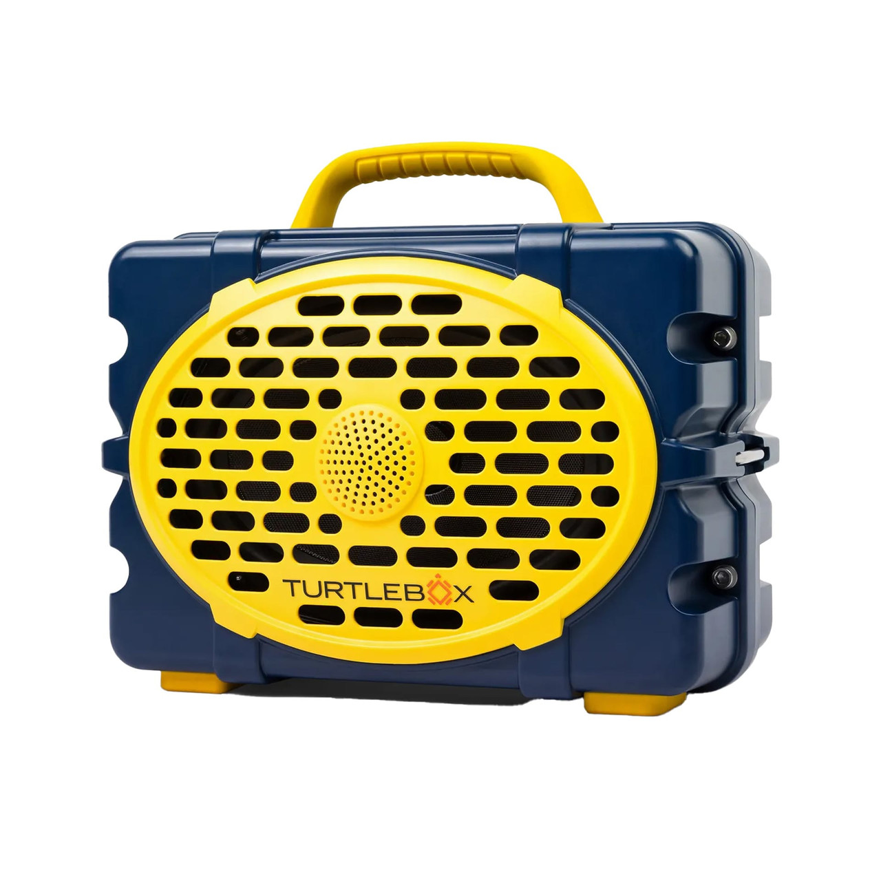 Turtlebox GameDay Series 2.0 Original Outdoor Bluetooth Speaker w/ Party Mode, Waterproof, 25hr Battery, Blue/Maize TB-ORIG-G3-NAVY-MAIZ-MAIZ-2 - Turtlebox