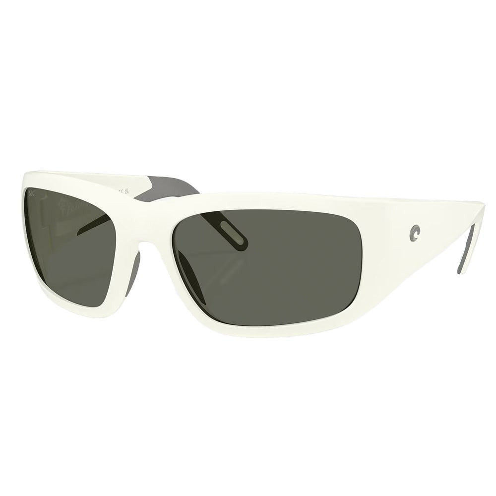 Costa Del Mar Performance Bulley Bait Men's Matte Storm White XXL Frame Gray 580G Polarized Lens Sunglasses 06S9139-91390764 - Costa Del Mar