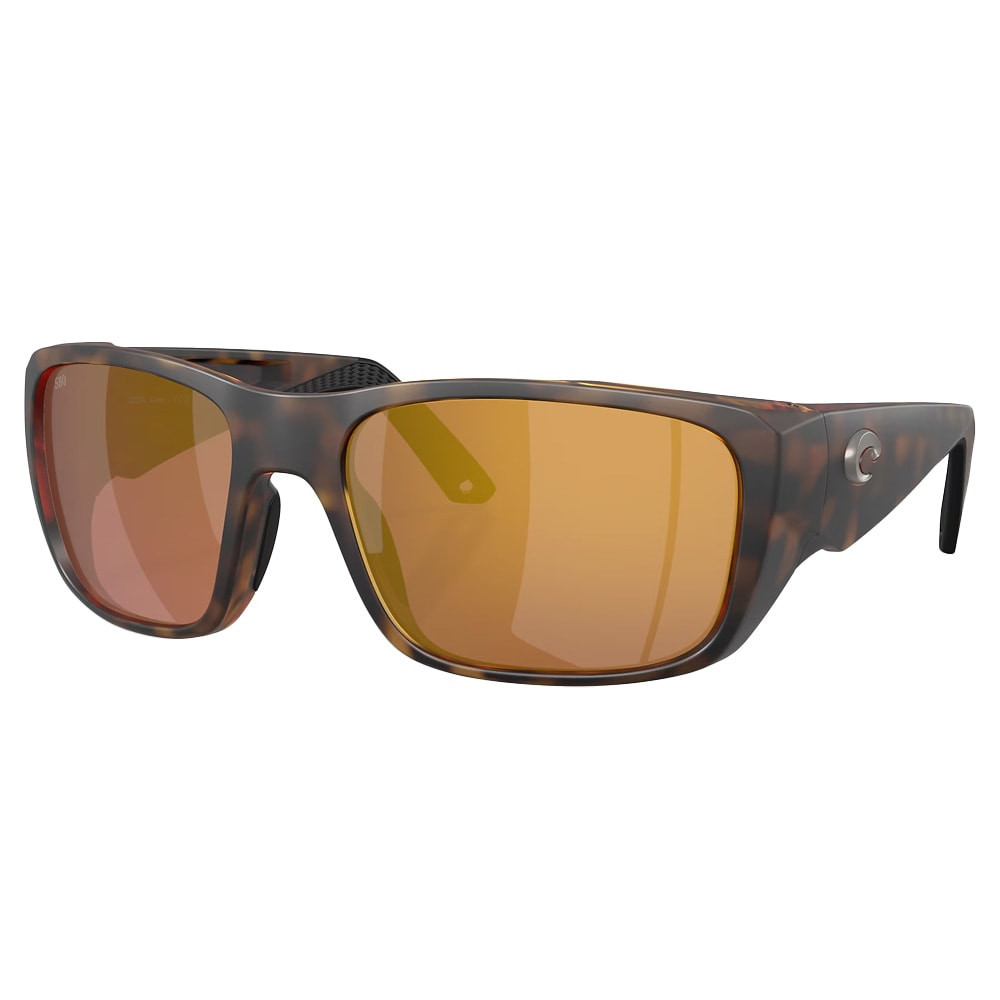Costa Del Mar Performance Crudo Men's Matte Tortoise XXL Frame Gold Mirror 580G Polarized Lens Sunglasses 06S9136-91360464 - Costa Del Mar