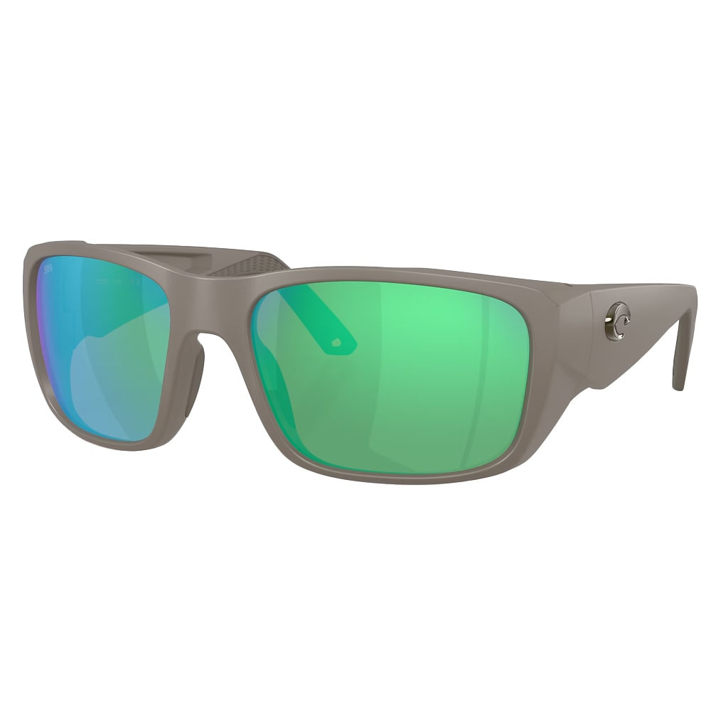 Costa Del Mar Performance Crudo Men's Matte Olive Shale XXL Frame Green Mirror 580G Polarized Lens Sunglasses 06S9136-91360664 - Costa Del Mar