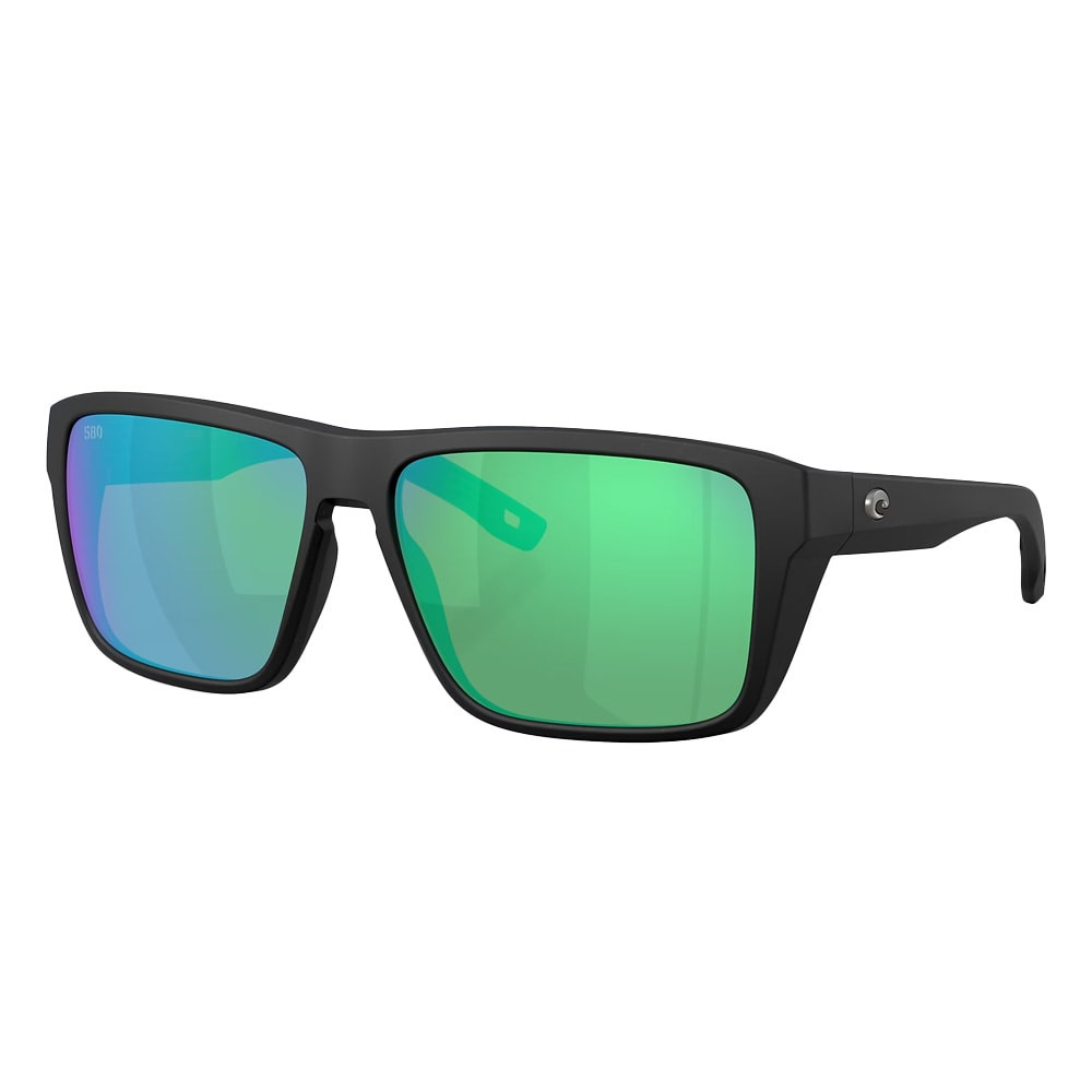 Costa Del Mar Hybrid Tavi Men's Netplus Black Frame Green Mirror 580G Polarized Lens Sunglasses 06S9143-91430361 - Costa Del Mar