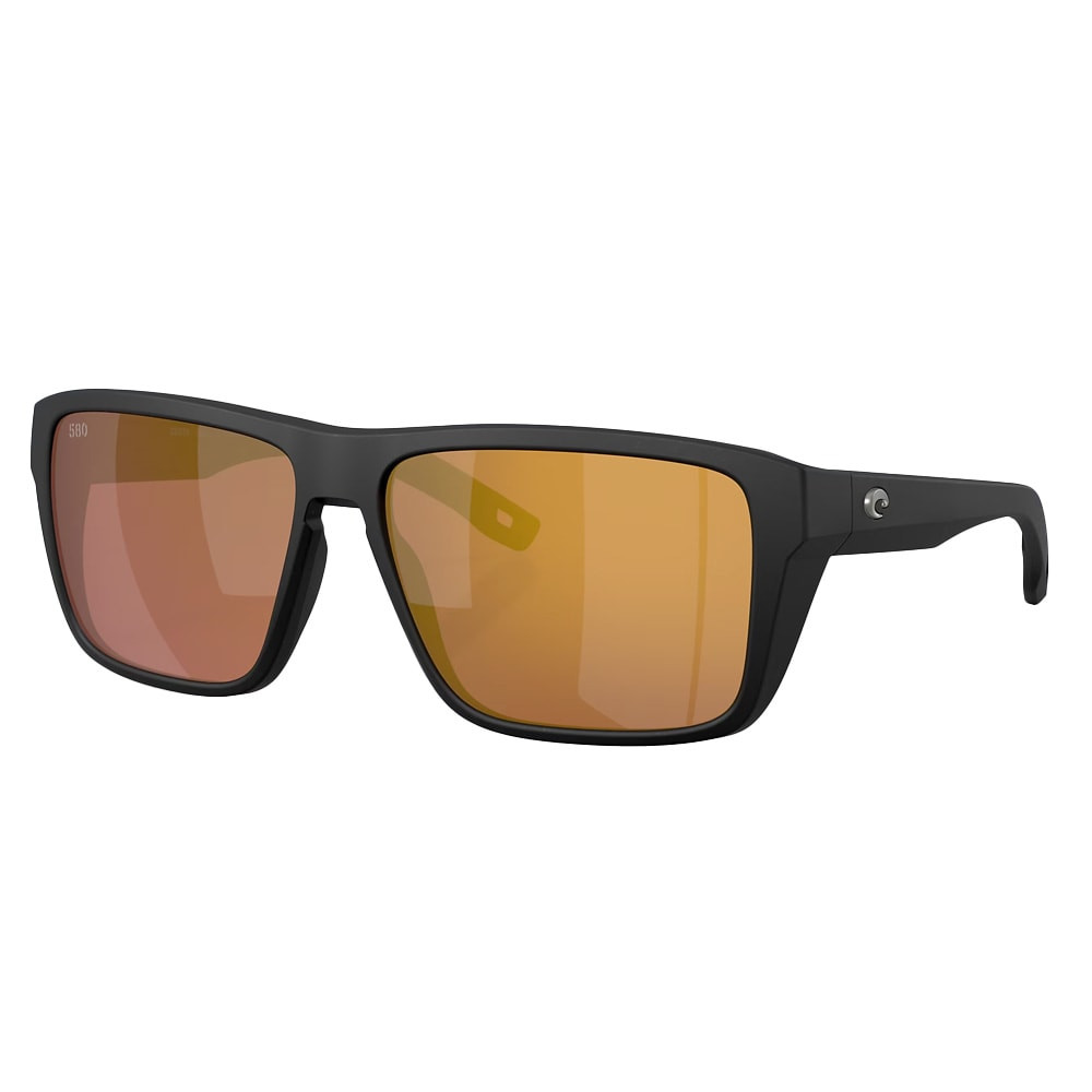 Costa Del Mar Hybrid Tavi Men's Netplus Black Frame Gold Mirror 580G Polarized Lens Sunglasses 06S9143-91430561 - Costa Del Mar