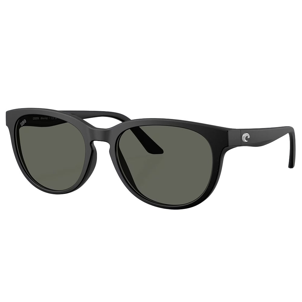 Costa Del Mar Lifestyle Mooring Men's Netplus Black Frame Gray 580G Polarized Lens Sunglasses 06S9140-91400155 - Costa Del Mar
