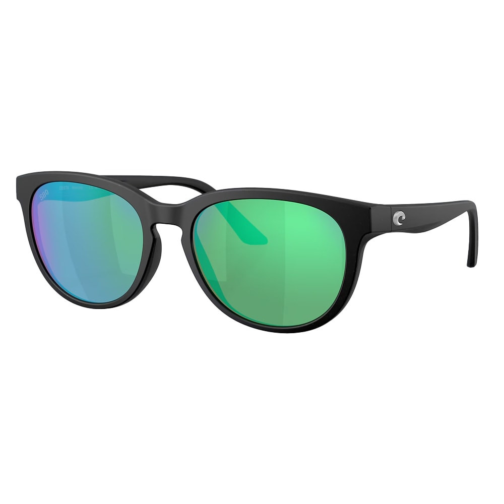 Costa Del Mar Lifestyle Mooring Men's Netplus Black Frame Green Mirror 580G Polarized Lens Sunglasses 06S9140-91400355 - Costa Del Mar