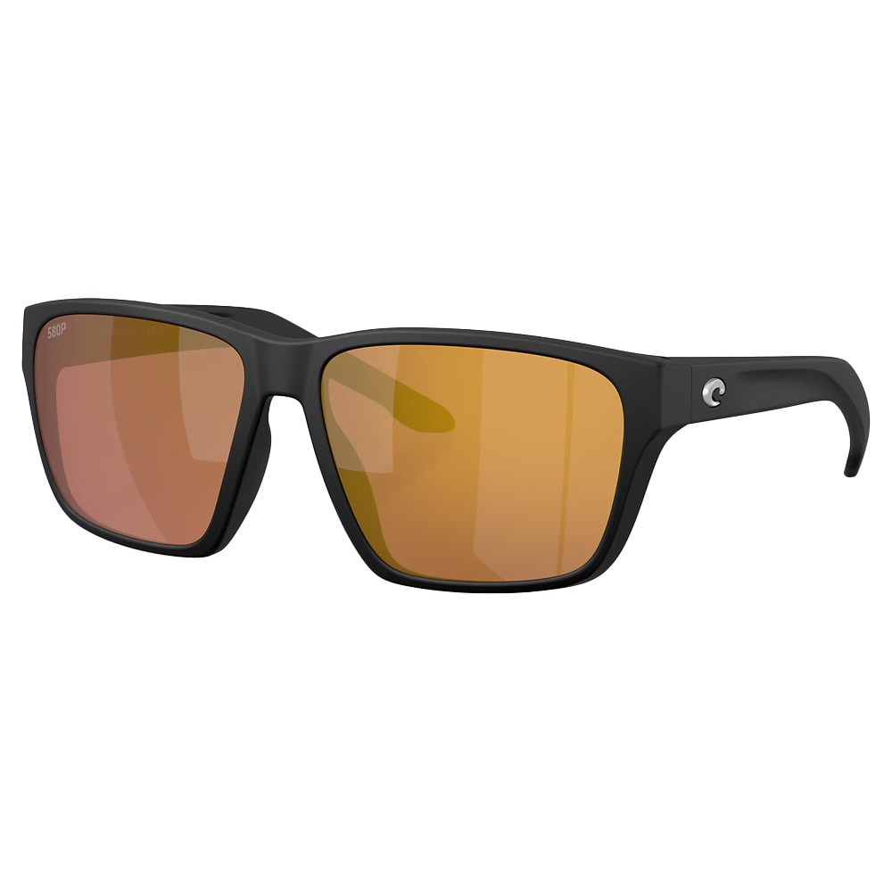 Costa Del Mar Next Gen Rizzler Men's Netplus Black Frame Gold Mirror 580P Polarized Lens Sunglasses 06S9141-91410555 - Costa Del Mar