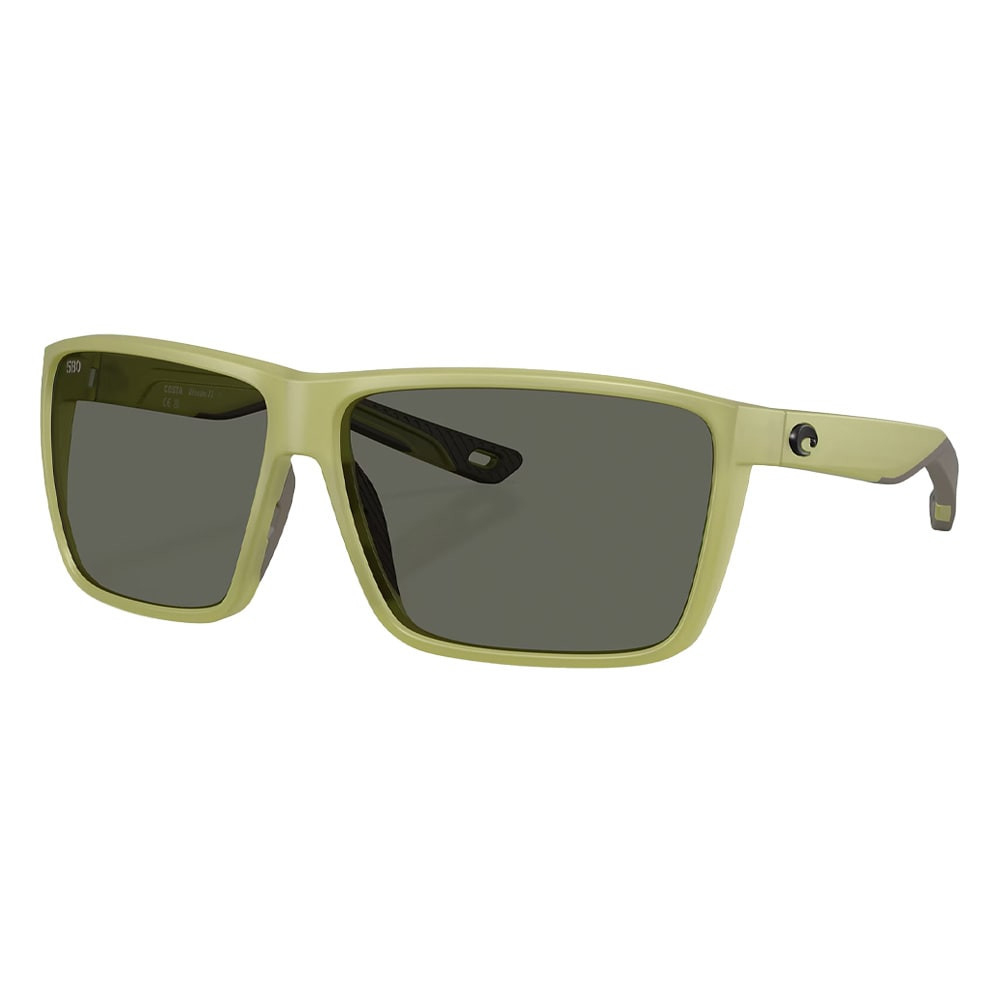 Costa Del Mar Hybrid Rincon II MT Men's Matte Translucent Sitka Frame Gray 580G Polarized Lens Sunglasses 06S9121-91212264 - Costa Del Mar