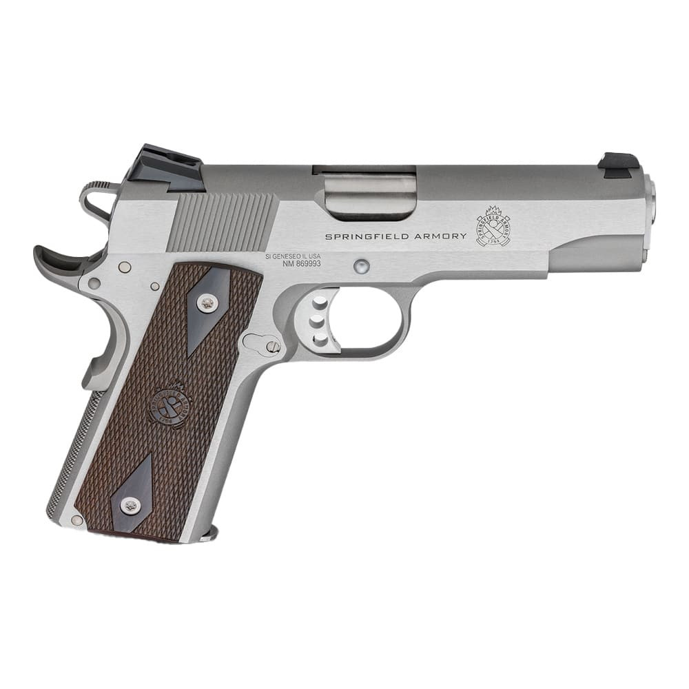 Springfield Armory Springfield Armory 1911 Garrison 9mm 4.25" Bbl Stainless Handgun w/ Low profile 3-Dot Sights, 1x9rd Mag PX9417S - $799.99 at EuroOptic