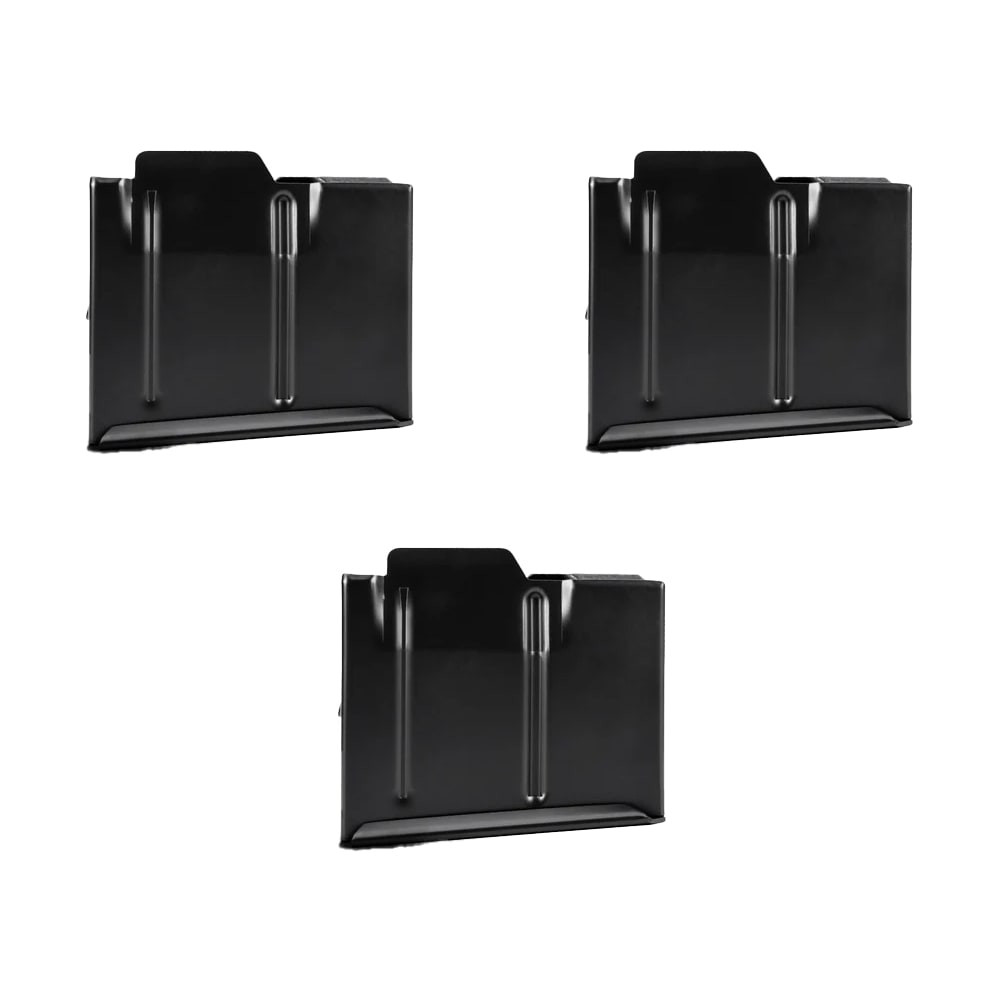 MDT 3-Pack SA .308 Cal 5rd Blk Metal Magazine w/Binderplate Bundle 102014-BLK-MDT-KIT-3X - MDT