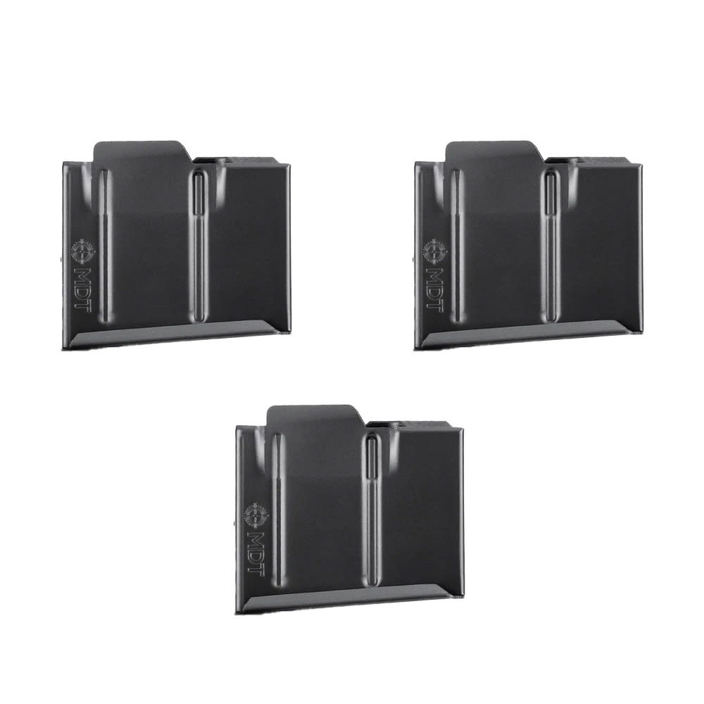 MDT 3-Pack SA .300 WSM/6.5 PRC 3rd Blk Metal Magazine Bundle 103133-BLK-MDT-KIT-3X - MDT