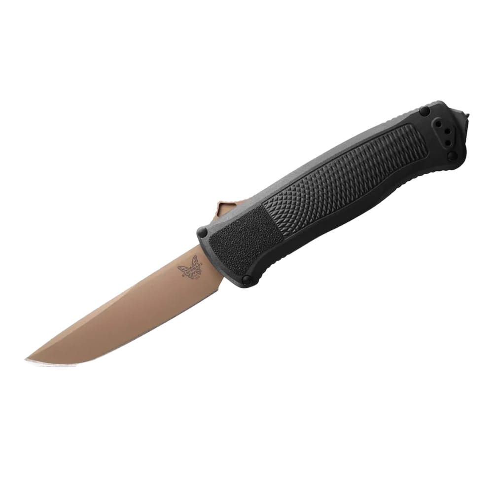 Benchmade Shootout CPM-CruWear S30V Stainless Steel 63-65HRC Tanto 3.51" Knife w/Black CF-Elite Handle 5370FE-08 - benchmade
