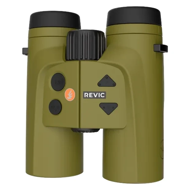 REVIC Optics Acura BR12 12x42 Rangefinding Binoculars w/ Ballistic Computer, Bluetooth App Compatible, Green AY-R-E7503, Compact Full-Bino - Revic Optics