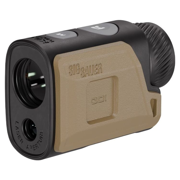 Sig Sauer KILO Micro 4x18mm Class 1 Red/Green TOLED Rechargeable Lithium Polymer Black/Brown Monocular Rangefinder SOKM402 in Coyote/black - Sig Sauer