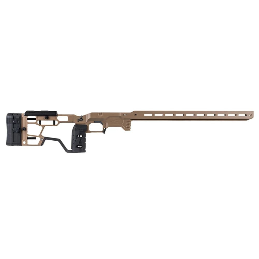 MDT ACC Elite Chassis System for Ruger American Short Action Right Hand, FDE 116731-FDE in Flat Dark Earth - MDT