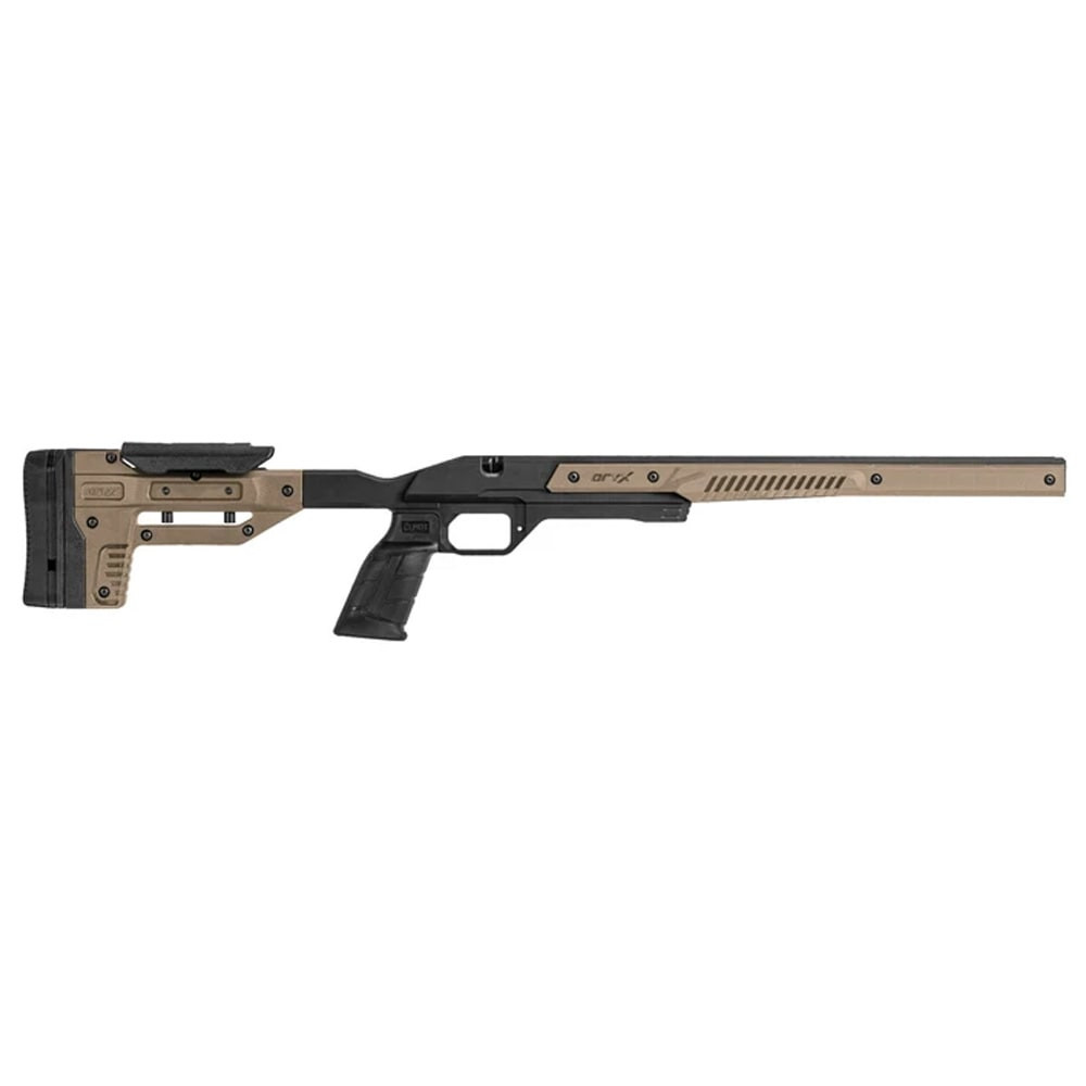 MDT Oryx Chassis for Ruger American Long Action Right Hand w/ Adj Buttstock & MLOK Forend, FDE 116677-FDE - MDT