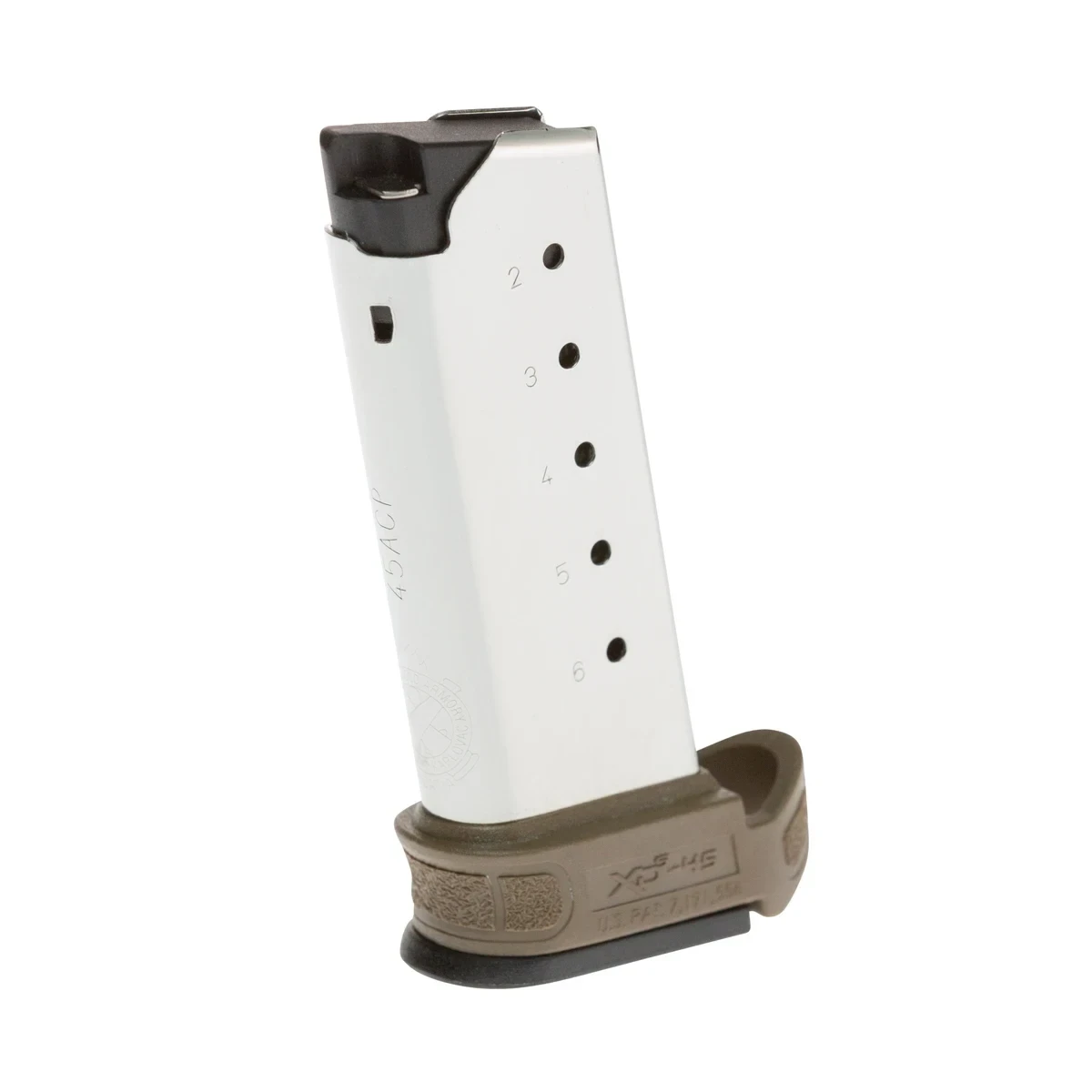 Springfield Armory XD-S Mod.2 .45 ACP 6rd Magazine w/FDE Sleeve XDSG5006FDE