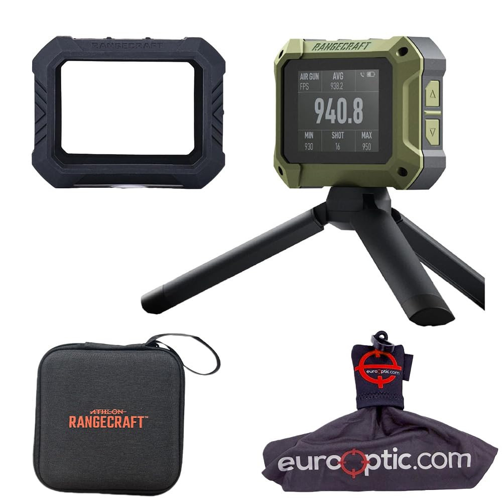 athlon optics Athlon Rangecraft Velocity Pro Radar Chronograph w/ Cleaning and Black Protective Kit Bundle 707301-Athlon-KIT-707301A-B - Athlon Optics