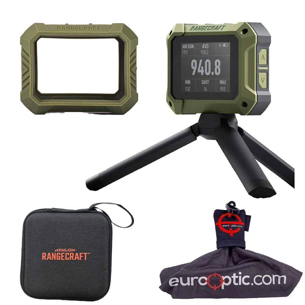 athlon optics Athlon Rangecraft Velocity Pro Radar Chronograph w/ Cleaning and Green Protective Kit Bundle 707301-Athlon-KIT-707301A-G - Athlon Optics