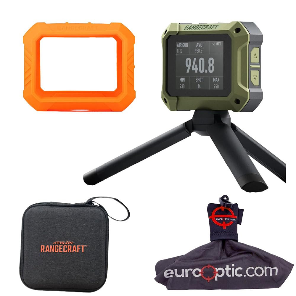 athlon optics Athlon Rangecraft Velocity Pro Radar Chronograph w/ Cleaning and Orange Protective Kit Bundle 707301-Athlon-KIT-707301A-O - Athlon Optics