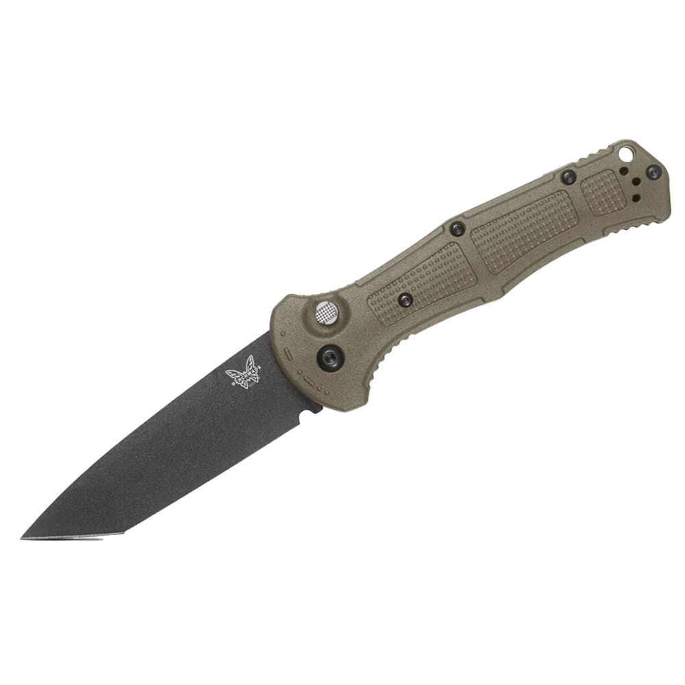 Benchmade Claymore 154CM Stainless Steel 60-62HRC Tanto 3.6" Knife w/Ranger green Grivory Handle 9071BK-03 - Benchmade