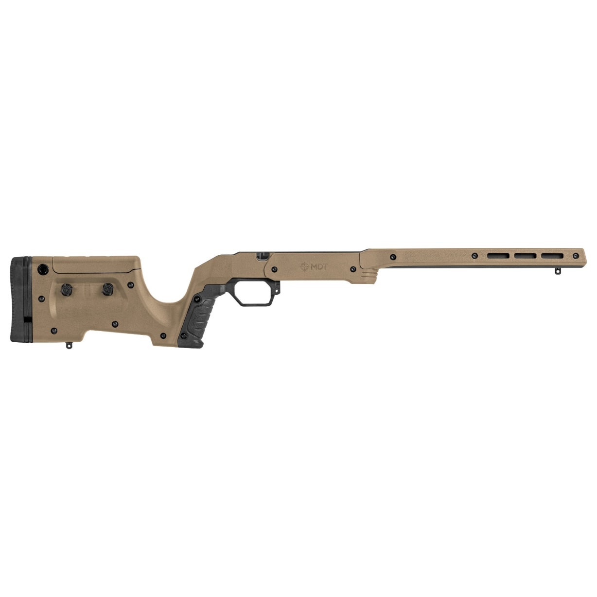 MDT XRS Ruger American LA 3.715 RH FDE Chassis System 116683-FDE in Flat Dark Earth - MDT