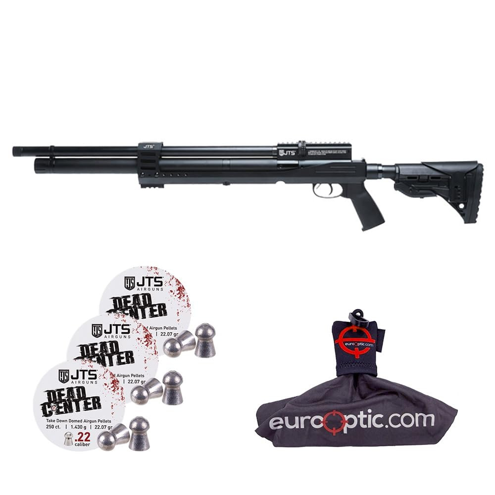 JTS Airguns JTS Airacuda PRS MAX .22 Cal Air Rifle w/ 1.430g Pellets & Spudz Cleaning Cloth JAGPRSM22B-KIT-110 - JTS Airguns