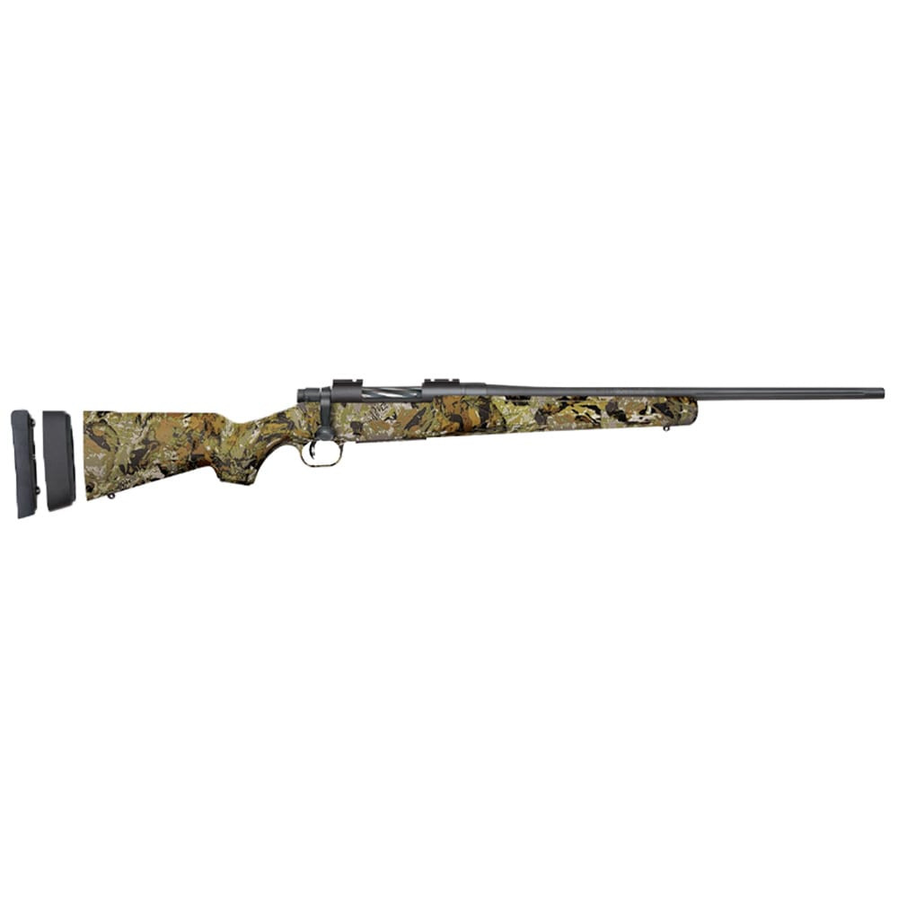 Mossberg Patriot Super Bantam 6.5 Creedmoor 20" Fluted Bbl Bolt Action Rifle w/ 5rd Box Magazine, Synthetic Stock, Veil Ancient Bark Camo 28203 - Mossberg