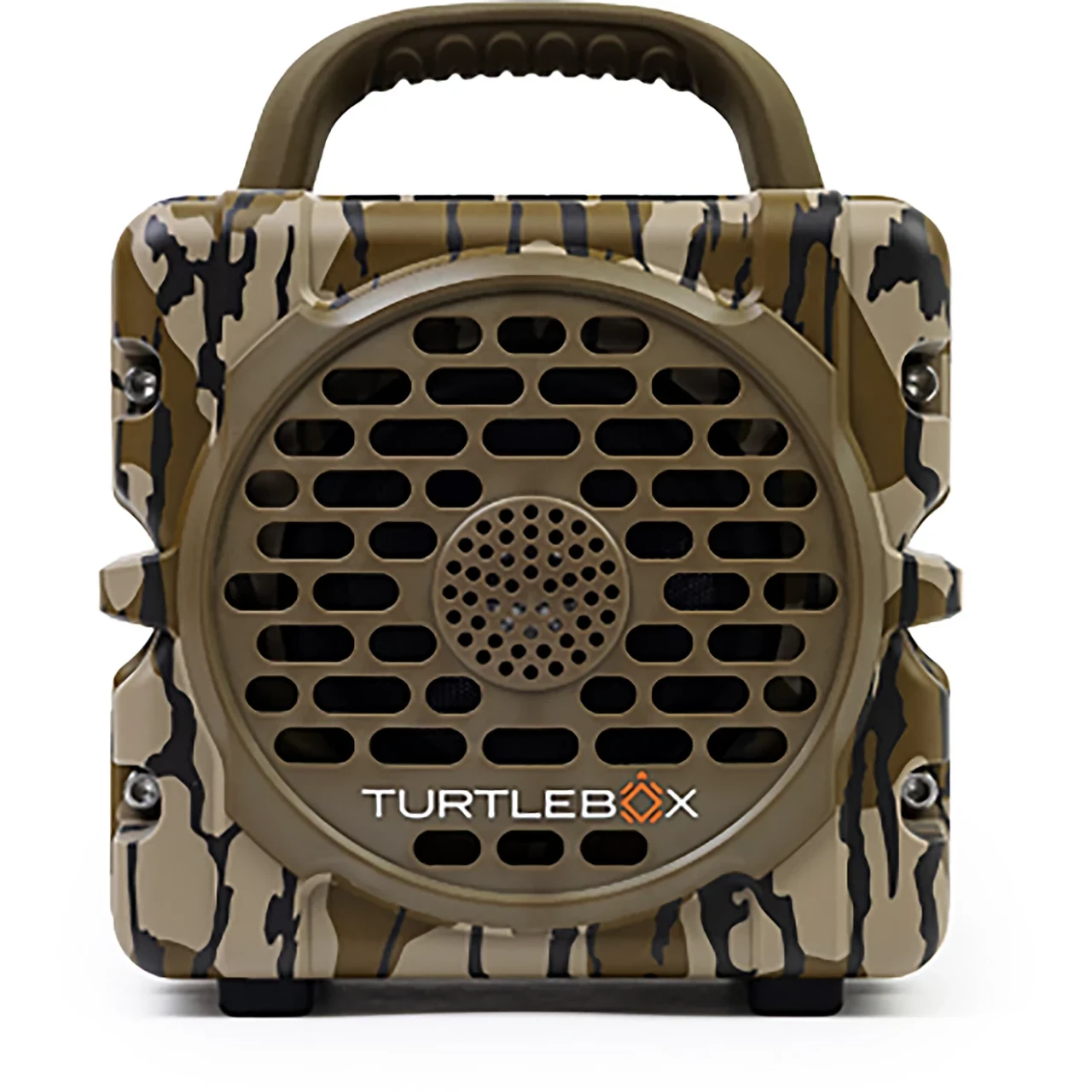 Turtlebox Cub Outdoor Bluetooth Speaker Mossy Oak Bottomland w/ Party & TWS Mode, Crush/Dust Proof, 14hr Battery TB-CUB-G1-MO BTTM-1 - Turtlebox