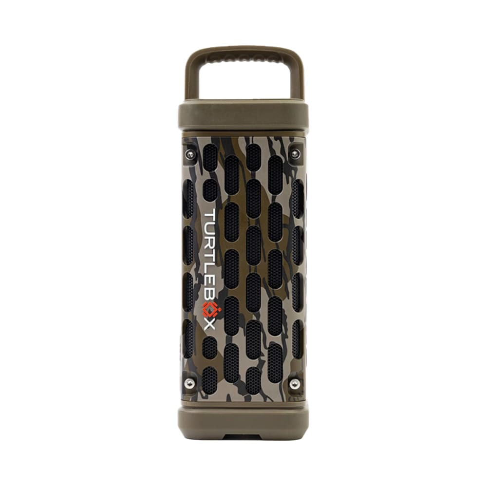 Turtlebox Ranger Outdoor Waterproof Bluetooth Speaker Mossy Oak Bottomland w/Party & TWS Mode, Magnetic Side Mounts, 12hr Battery TB-RANG-G1-MO BTTM-1 - Turtlebox
