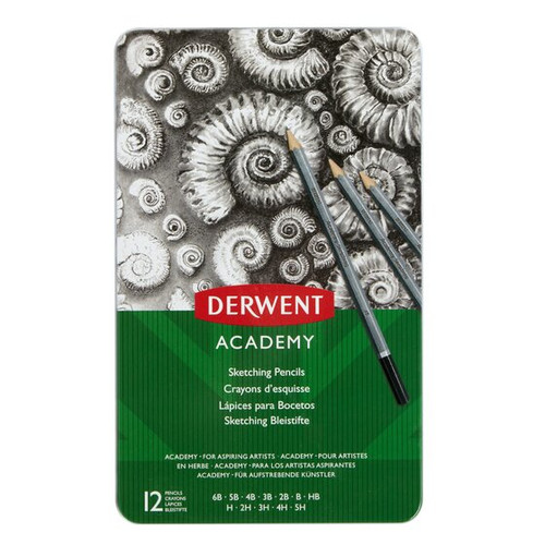 Derwent Academy Sketching Pencils 12 Set