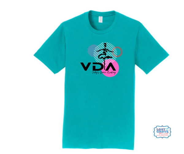 VDA Short Sleeve Tee (Pink or Turquoise)