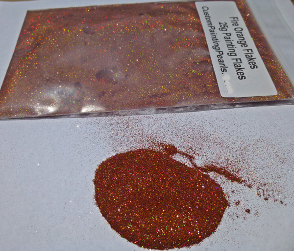 Fire Orange Holographic Flake .004"