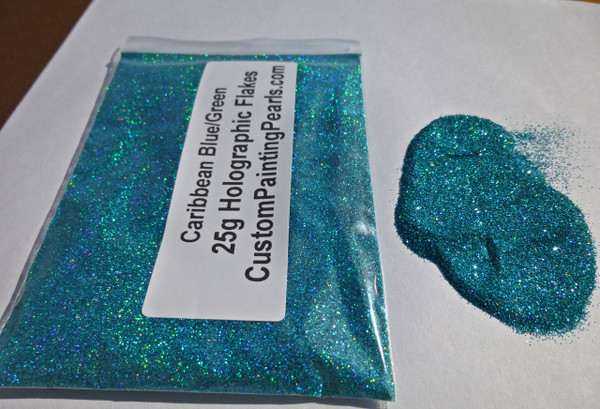 Caribbean Blue/Green Holographic Flake .008"