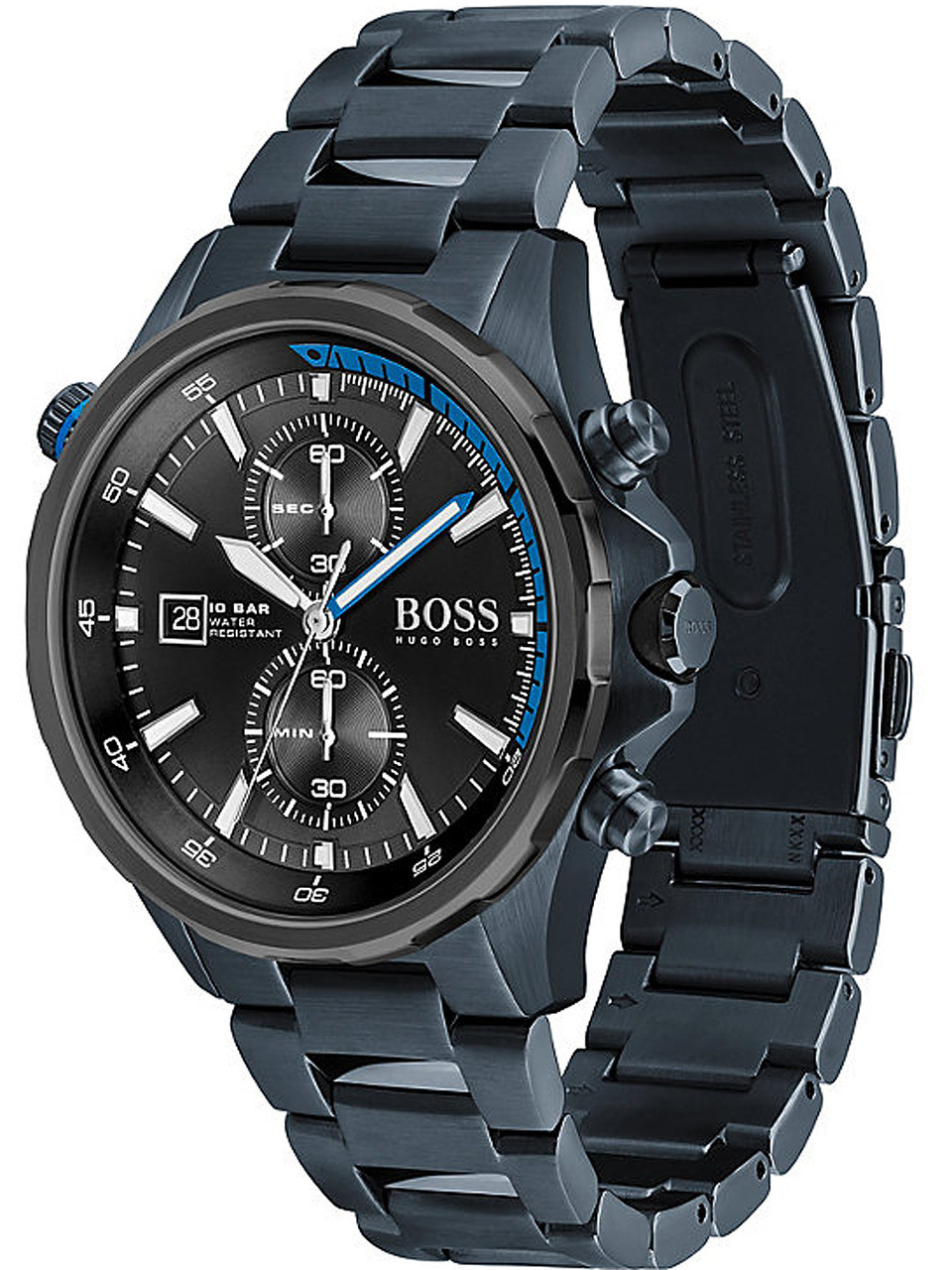 Hugo Boss 1513824 owlica 46mm - | chrono Genuine Watches 10ATM Globetrotter