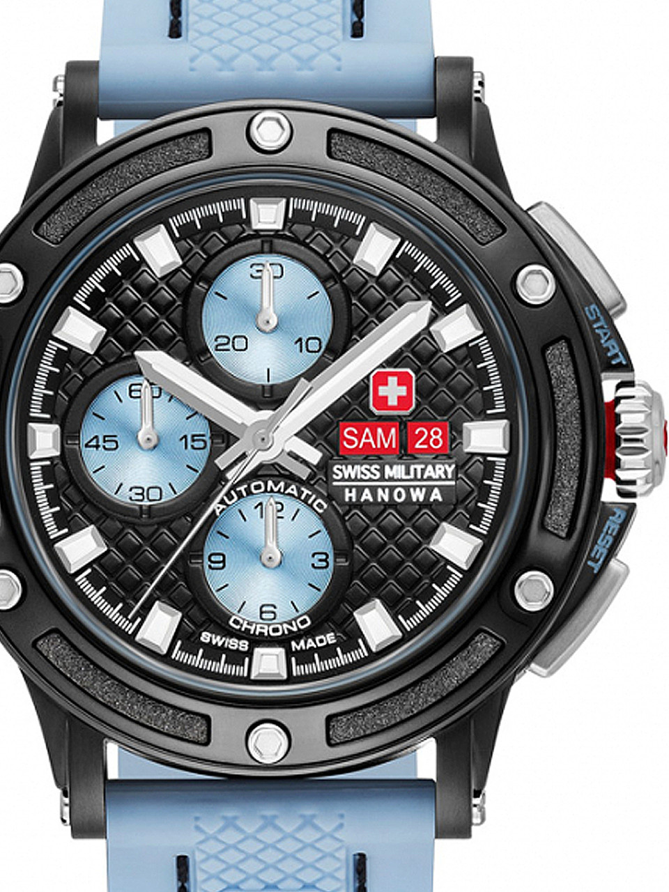 Swiss owlica Watches 45mm 10ATM | chrono automatic Hanowa 05-4347-13-04-001 PDG Genuine - Military