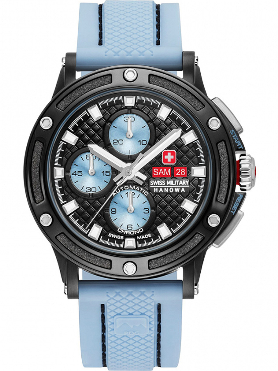 Swiss Military Hanowa 05-4347-13-04-001 PDG chrono automatic 45mm 10ATM -  owlica | Genuine Watches | Schweizer Uhren