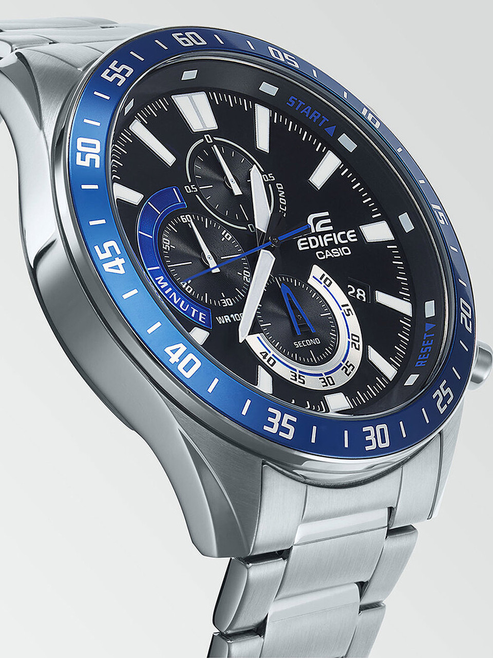 | 49mm Men\'s Edifice Casio 10ATM EFV-620D-1A2VUEF Genuine - owlica Watches