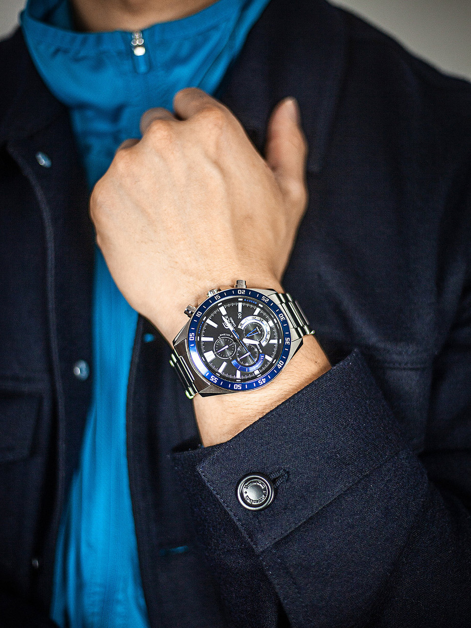 Watches Edifice EFV-620D-1A2VUEF Casio - owlica Genuine 10ATM Men\'s | 49mm