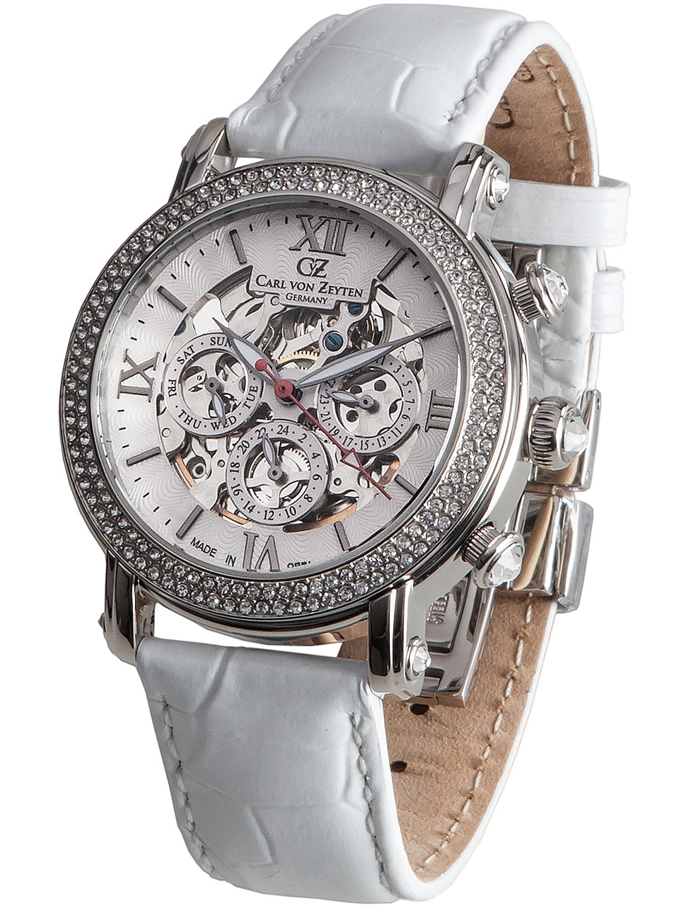 | Automatic Kniebis 40mm Genuine von owlica 5ATM Watches - Carl Zeyten CVZ0062WH