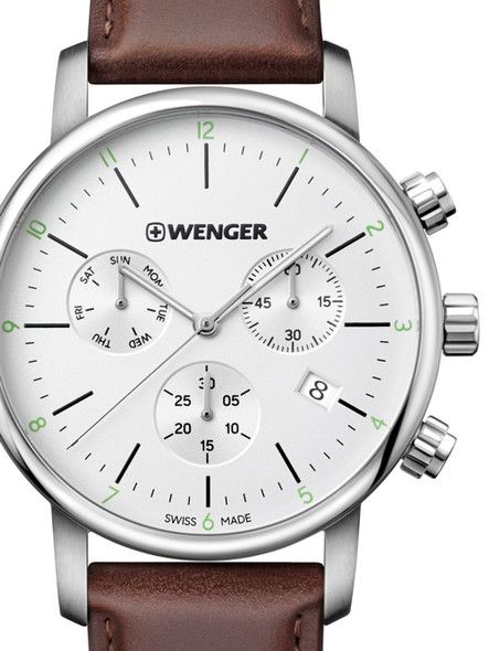 Wenger 01-1743-101 Urban Classic Chronograph 44mm 10 ATM